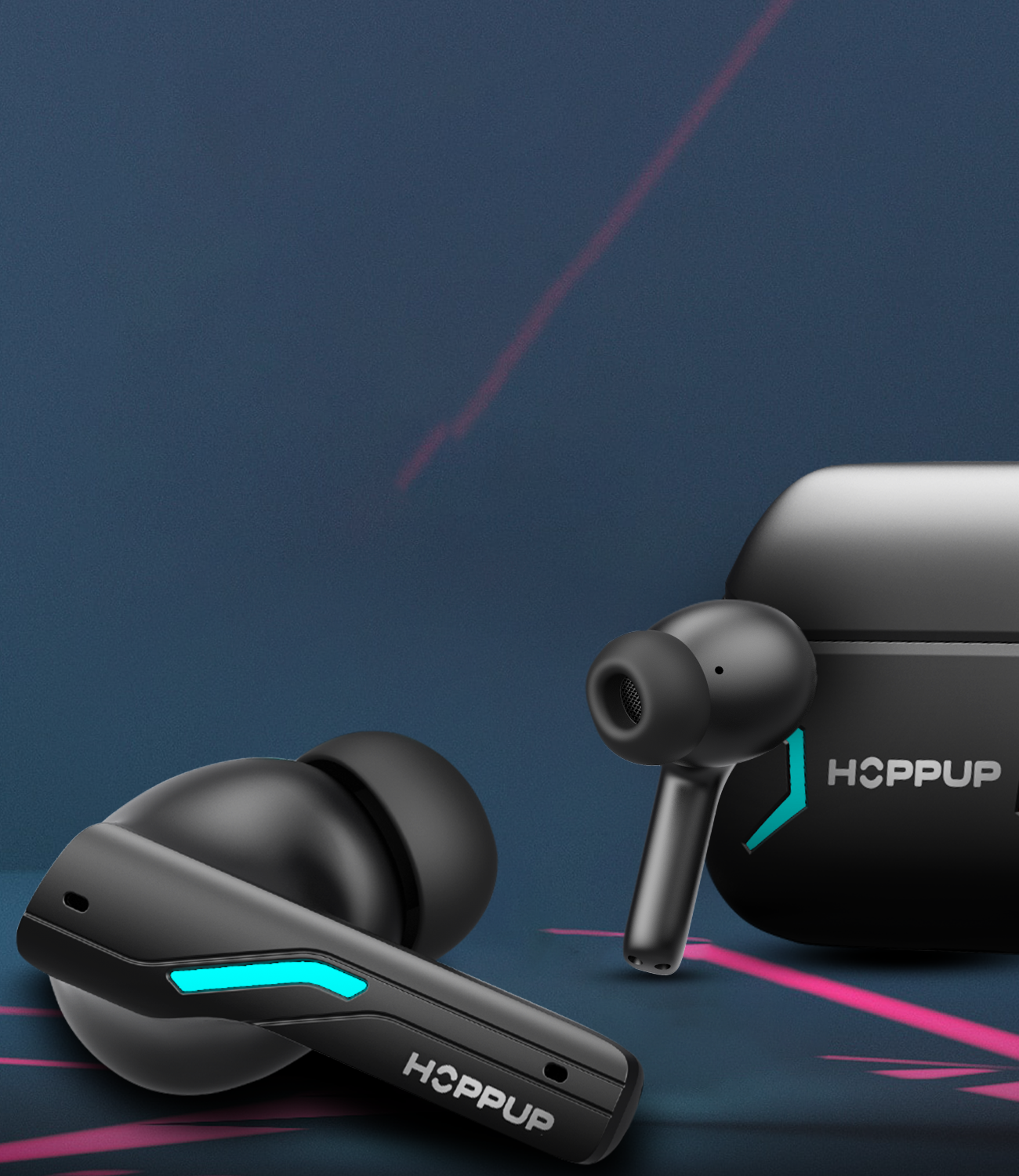 HOPPUP TWS Wireless Headsets Bluetooth Earphones Neckband